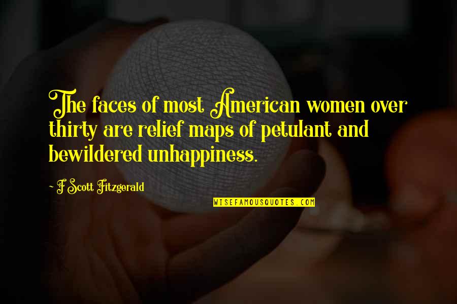 Faces Faces Quotes By F Scott Fitzgerald: The faces of most American women over thirty Faces Faces Quotes By F Scott Fitzgerald: The faces of most American women over thirty