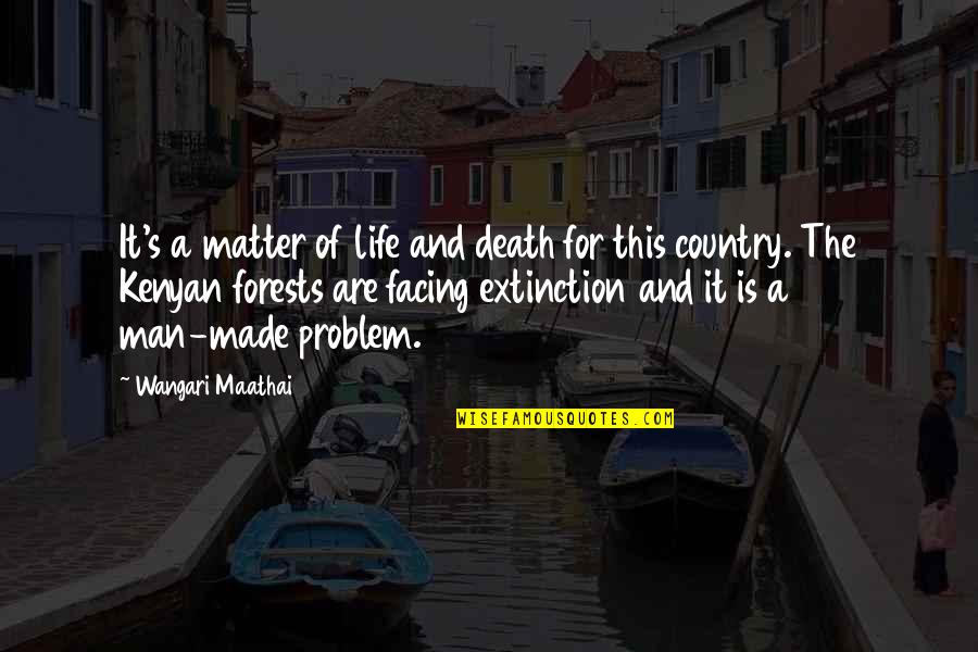 Facing Death Quotes By Wangari Maathai: It's a matter of life and death for