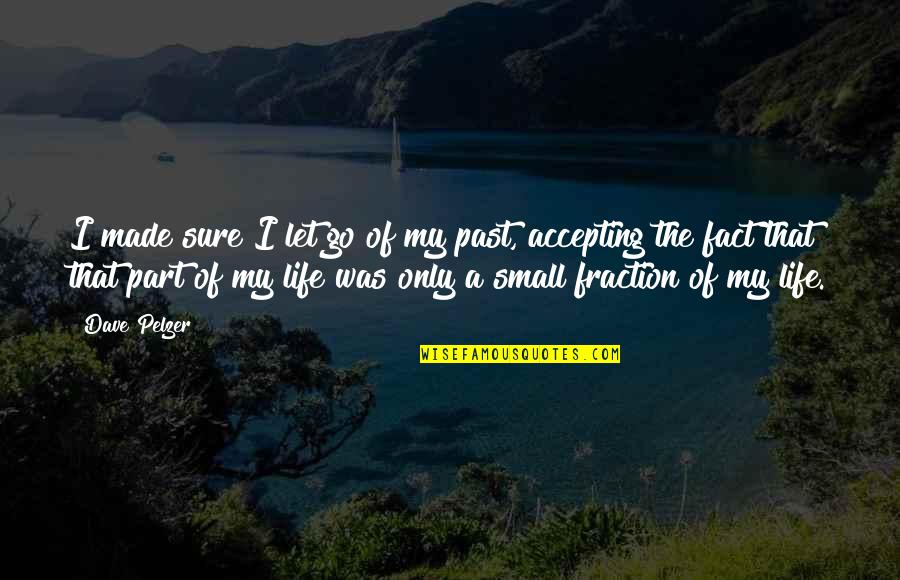 Fact Of Life Quotes By Dave Pelzer: I made sure I let go of my