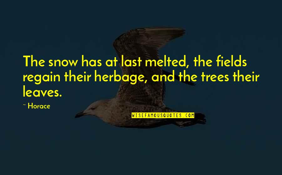 Facts About Boo Radley With Quotes By Horace: The snow has at last melted, the fields