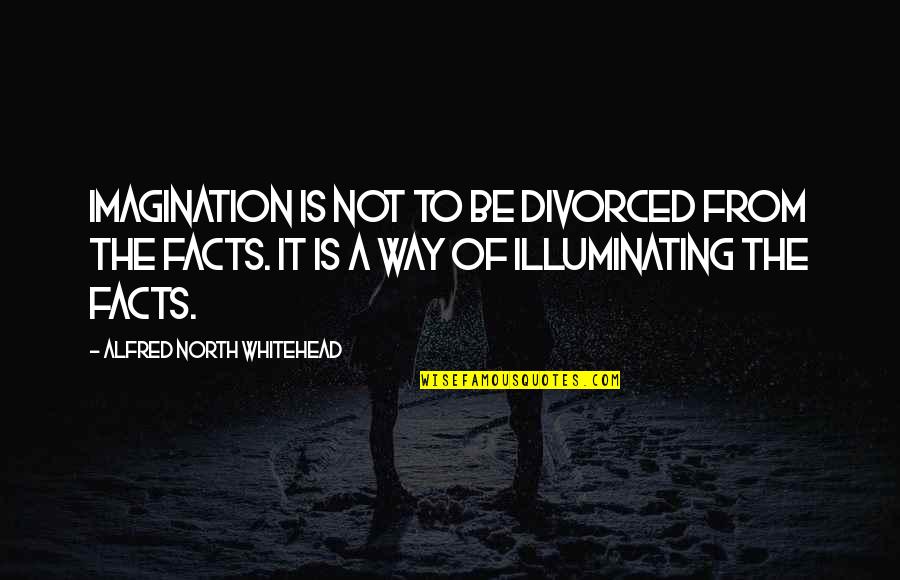 Facts Imagination Quotes By Alfred North Whitehead: Imagination is not to be divorced from the Facts Imagination Quotes By Alfred North Whitehead: Imagination is not to be divorced from the