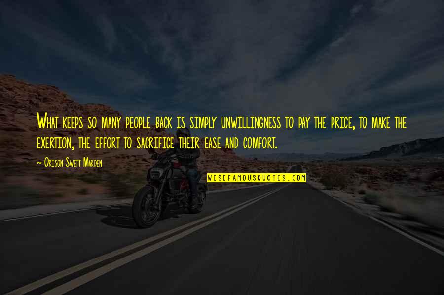 Fadlullah Quotes By Orison Swett Marden: What keeps so many people back is simply