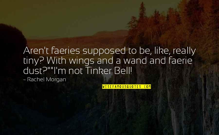Faeries Quotes By Rachel Morgan: Aren't faeries supposed to be, like, really tiny?