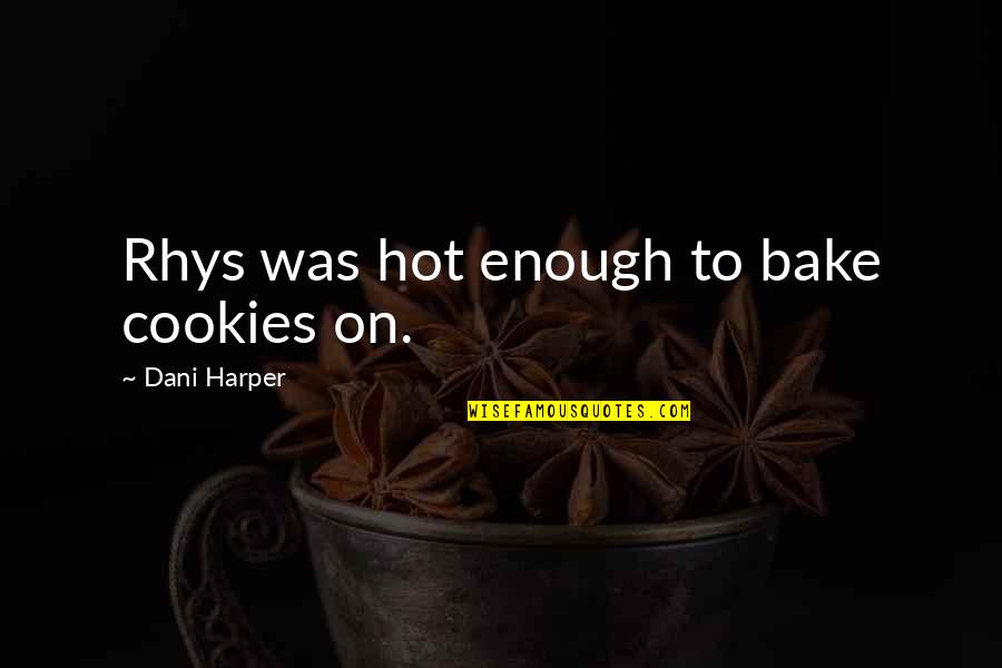 Faery Quotes By Dani Harper: Rhys was hot enough to bake cookies on.