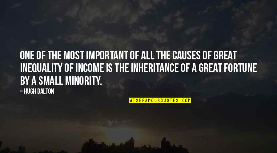 Faible Synonyme Quotes By Hugh Dalton: One of the most important of all the