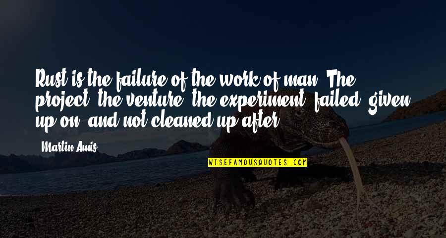 Failure After Failure Quotes By Martin Amis: Rust is the failure of the work of