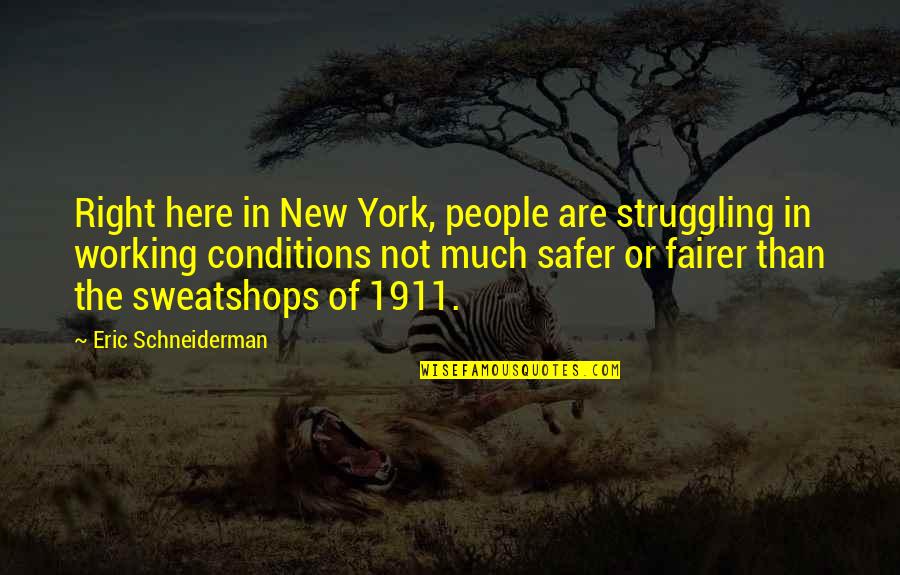 Fairer Quotes By Eric Schneiderman: Right here in New York, people are struggling Fairer Quotes By Eric Schneiderman: Right here in New York, people are struggling