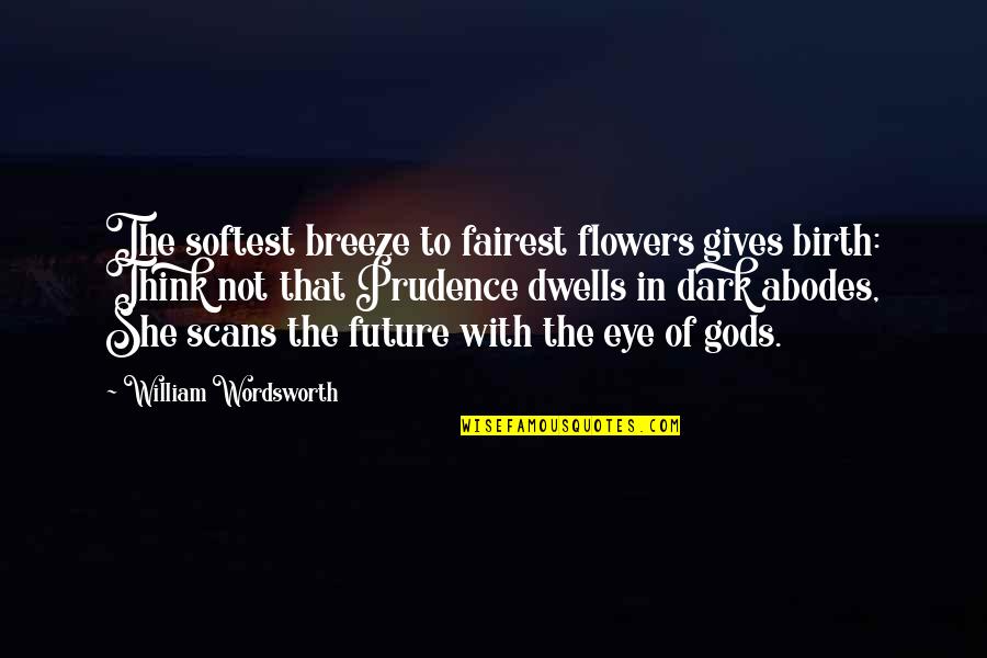 Fairest Quotes By William Wordsworth: The softest breeze to fairest flowers gives birth: