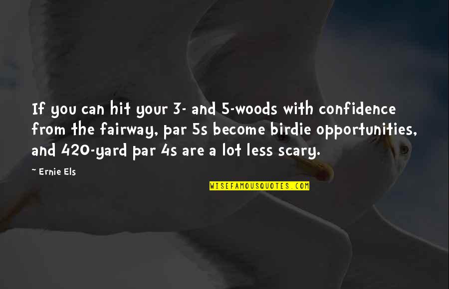 Fairway Quotes By Ernie Els: If you can hit your 3- and 5-woods