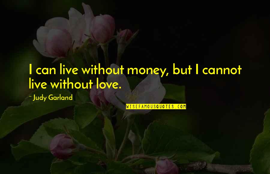 Faisal Tehrani Quotes By Judy Garland: I can live without money, but I cannot Faisal Tehrani Quotes By Judy Garland: I can live without money, but I cannot