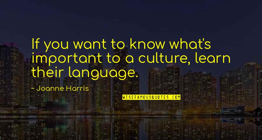 Faith By Unknown Authors Quotes By Joanne Harris: If you want to know what's important to