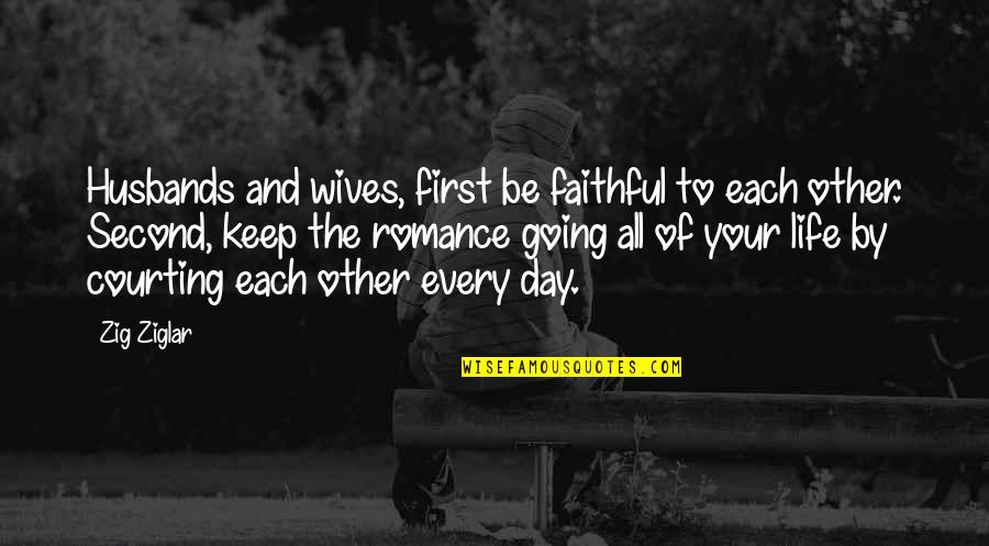 Faithful Wives Quotes By Zig Ziglar: Husbands and wives, first be faithful to each