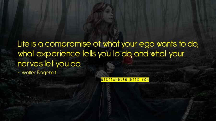 Fakhar Bilal Quotes By Walter Bagehot: Life is a compromise of what your ego Fakhar Bilal Quotes By Walter Bagehot: Life is a compromise of what your ego