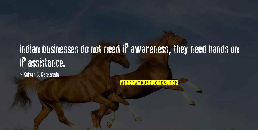 Fakher Mergasory Quotes By Kalyan C. Kankanala: Indian businesses do not need IP awareness, they Fakher Mergasory Quotes By Kalyan C. Kankanala: Indian businesses do not need IP awareness, they