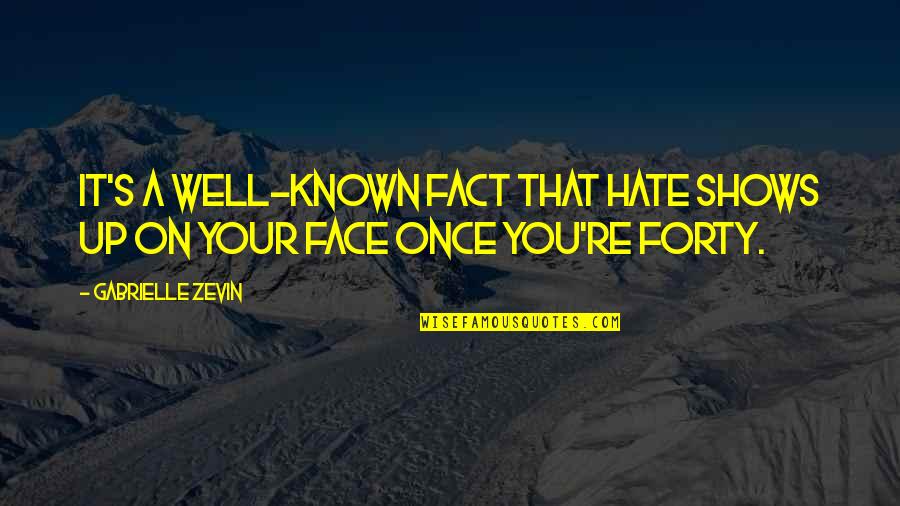 Faking Friendship Quotes By Gabrielle Zevin: It's a well-known fact that hate shows up