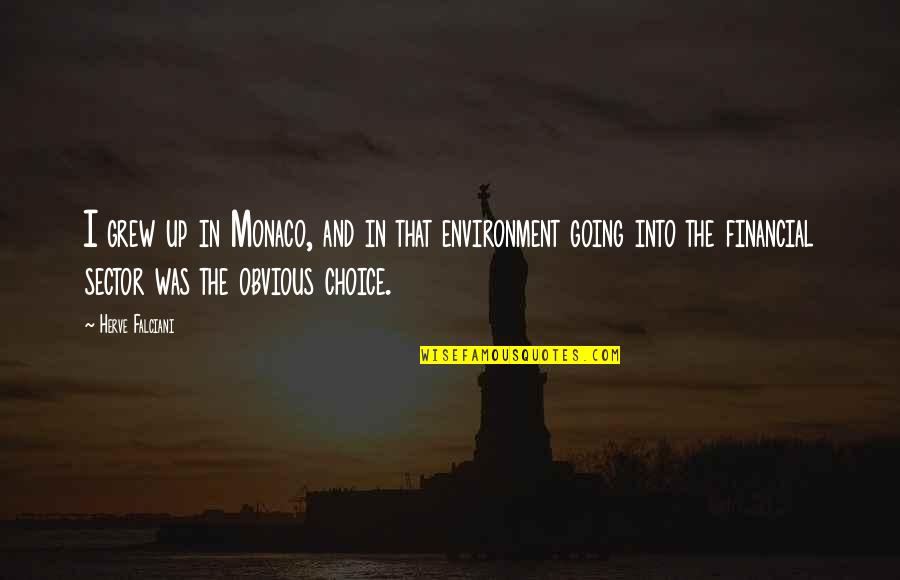 Falciani Herve Quotes By Herve Falciani: I grew up in Monaco, and in that Falciani Herve Quotes By Herve Falciani: I grew up in Monaco, and in that