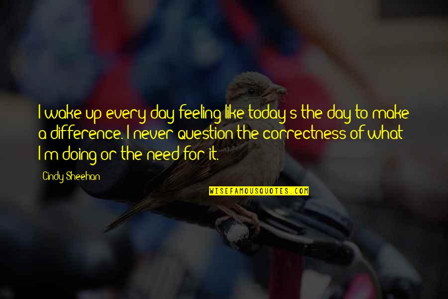 Falkenau Concentration Quotes By Cindy Sheehan: I wake up every day feeling like today's Falkenau Concentration Quotes By Cindy Sheehan: I wake up every day feeling like today's