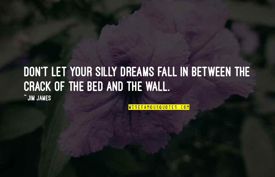 Fall Off The Bed Quotes By Jim James: Don't let your silly dreams fall in between