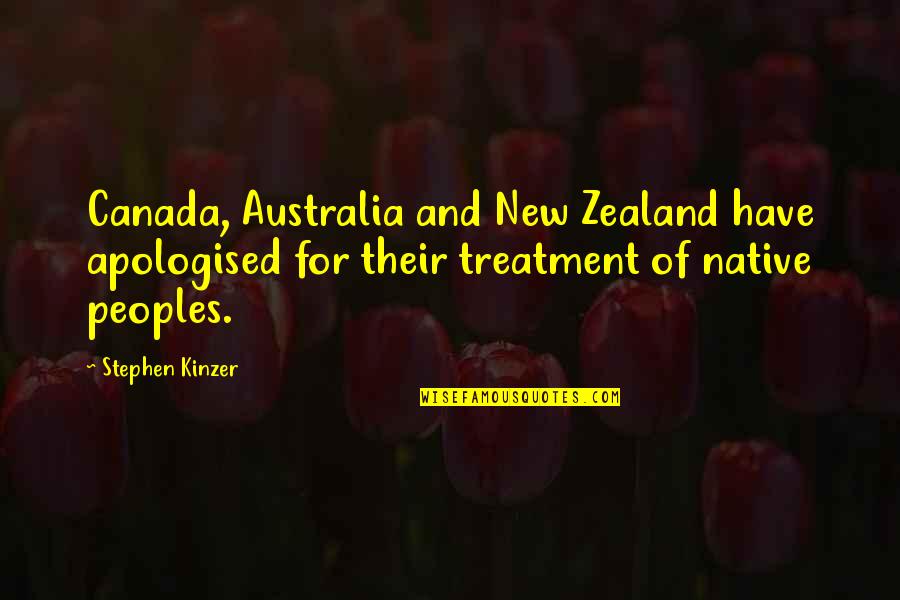Fall Signs Quotes By Stephen Kinzer: Canada, Australia and New Zealand have apologised for
