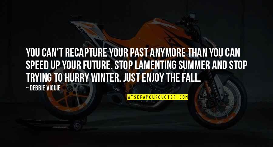 Fall Winter Quotes By Debbie Viguie: You can't recapture your past anymore than you