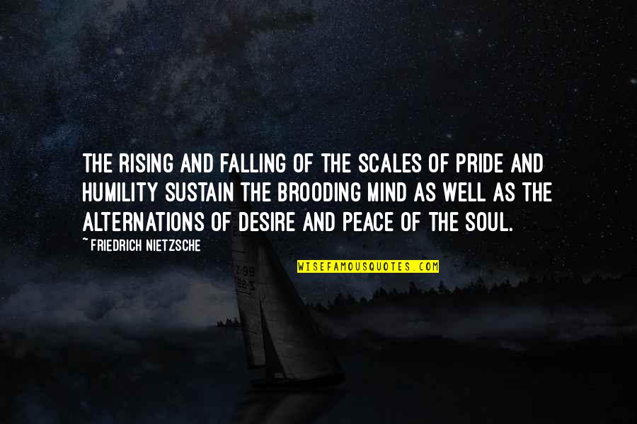 Falling And Rising Up Quotes By Friedrich Nietzsche: The rising and falling of the scales of