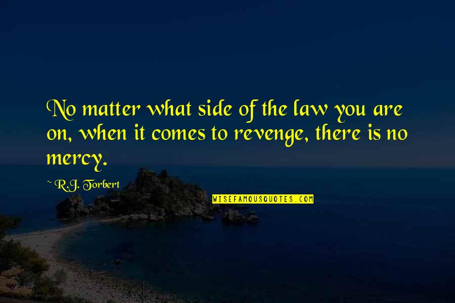 Falling Off Pedestal Quotes By R.J. Torbert: No matter what side of the law you Falling Off Pedestal Quotes By R.J. Torbert: No matter what side of the law you