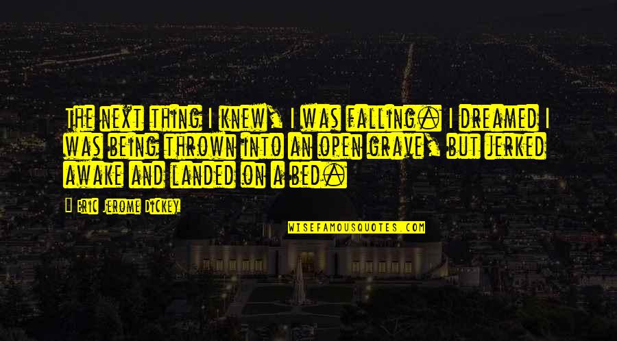 Falling Too Deep Quotes By Eric Jerome Dickey: The next thing I knew, I was falling.