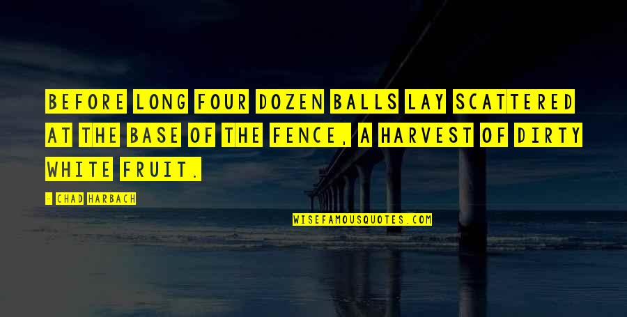 Falls From Grace Quotes By Chad Harbach: Before long four dozen balls lay scattered at