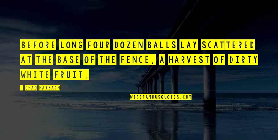 Falls From Grace Quotes By Chad Harbach: Before long four dozen balls lay scattered at Falls From Grace Quotes By Chad Harbach: Before long four dozen balls lay scattered at