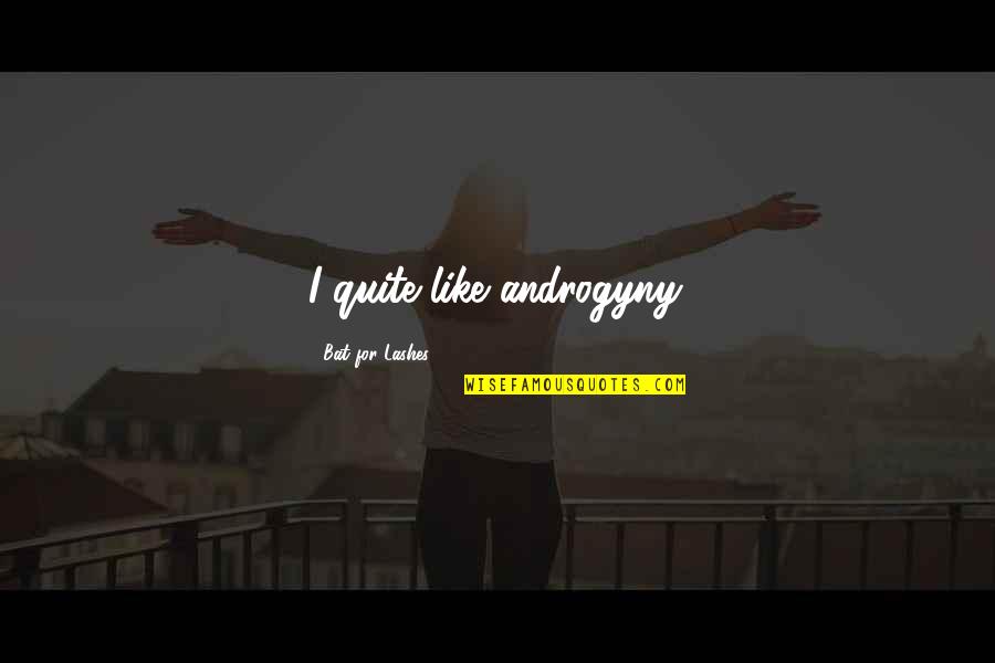 Falsas Quotes By Bat For Lashes: I quite like androgyny. Falsas Quotes By Bat For Lashes: I quite like androgyny.