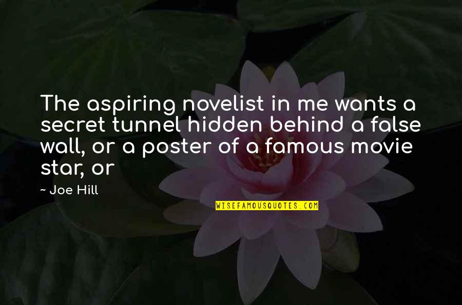 False Movie Quotes By Joe Hill: The aspiring novelist in me wants a secret