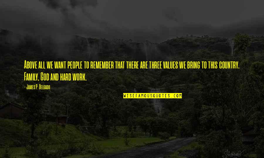 Family Above All Quotes By James P. Delgado: Above all we want people to remember that Family Above All Quotes By James P. Delgado: Above all we want people to remember that