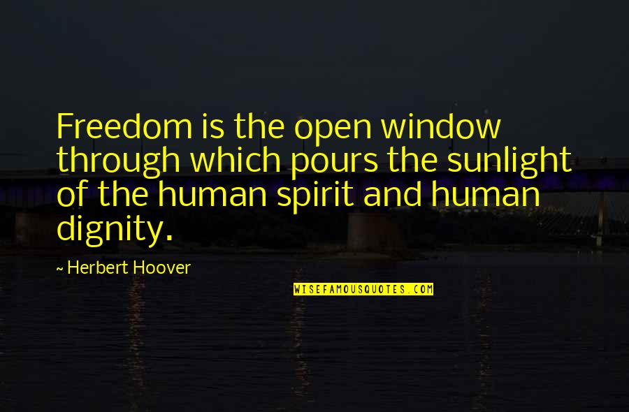 Family And Friends Always Being There Quotes By Herbert Hoover: Freedom is the open window through which pours Family And Friends Always Being There Quotes By Herbert Hoover: Freedom is the open window through which pours