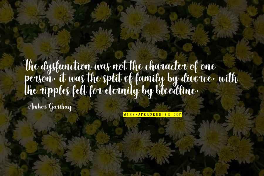Family Bloodline Quotes By Amber Garibay: The dysfunction was not the character of one