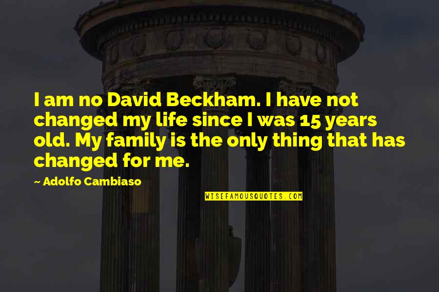 Family For Life Quotes By Adolfo Cambiaso: I am no David Beckham. I have not