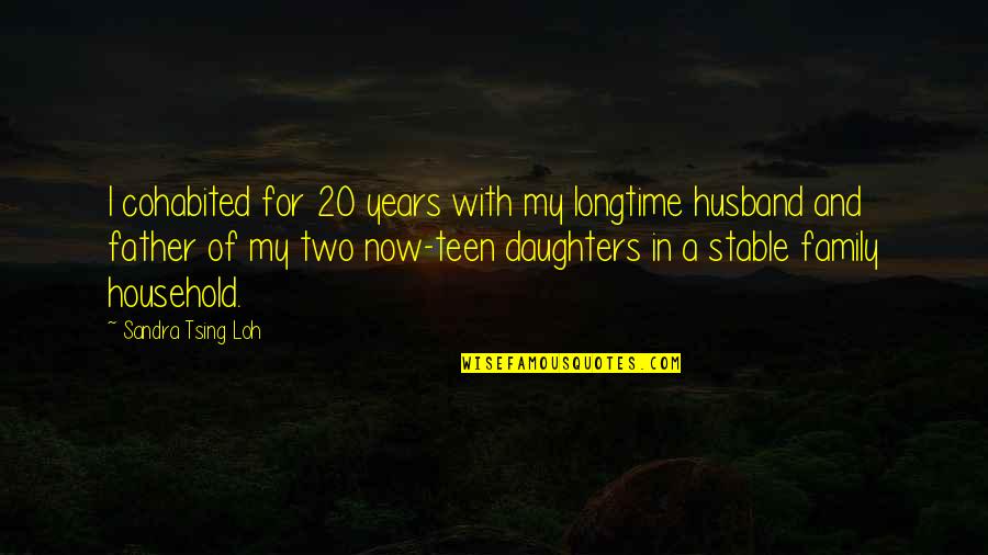 Family Husband Quotes By Sandra Tsing Loh: I cohabited for 20 years with my longtime