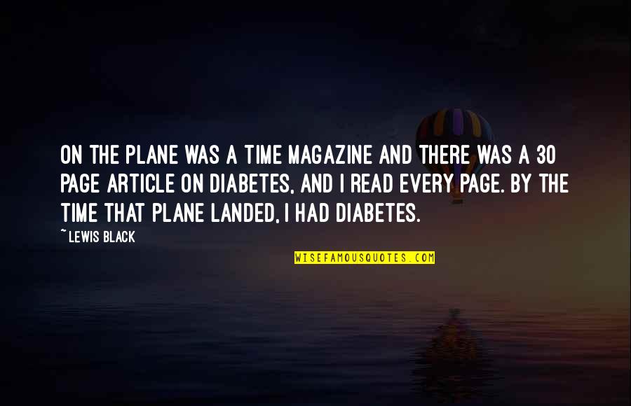 Family In Tkam Quotes By Lewis Black: On the plane was a Time magazine and