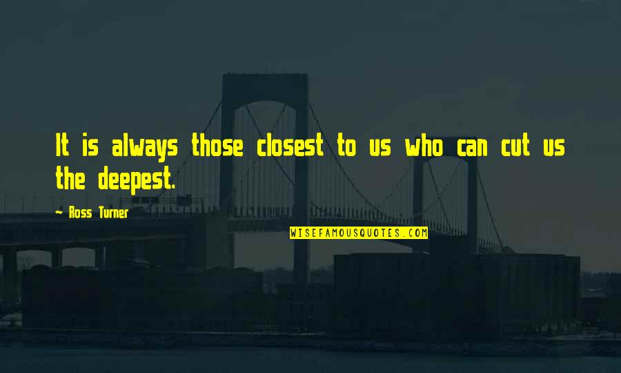 Family Is Always Family Quotes By Ross Turner: It is always those closest to us who