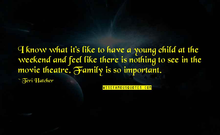 Family Is Like Quotes By Teri Hatcher: I know what it's like to have a
