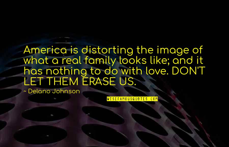 Family Is Love Quotes By Delano Johnson: America is distorting the image of what a