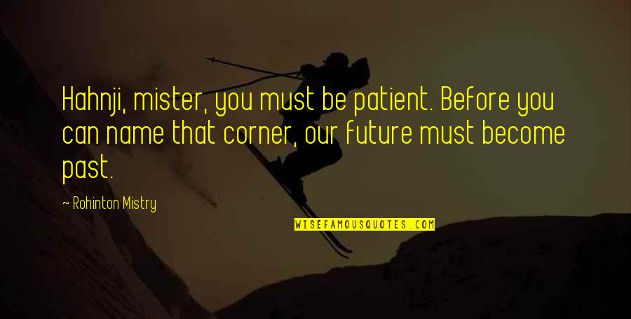 Family Is More Important Than Love Quotes By Rohinton Mistry: Hahnji, mister, you must be patient. Before you