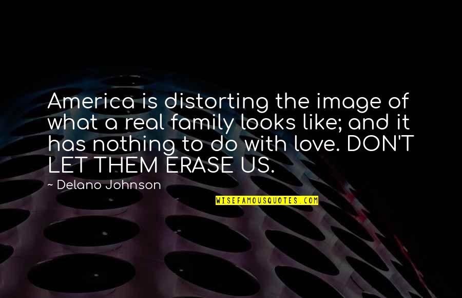 Family Of Love Quotes By Delano Johnson: America is distorting the image of what a