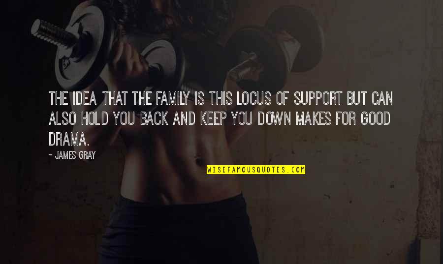 Family Up And Down Quotes By James Gray: The idea that the family is this locus Family Up And Down Quotes By James Gray: The idea that the family is this locus