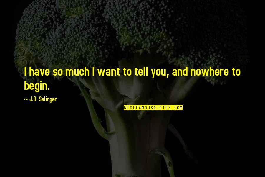 Famous Aikido Quotes By J.D. Salinger: I have so much I want to tell Famous Aikido Quotes By J.D. Salinger: I have so much I want to tell
