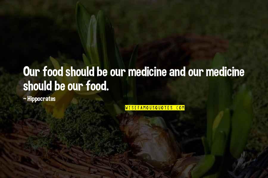Famous Beauty Parlour Quotes By Hippocrates: Our food should be our medicine and our