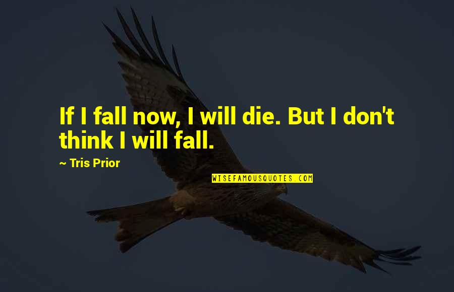 Famous Belushi Quotes By Tris Prior: If I fall now, I will die. But