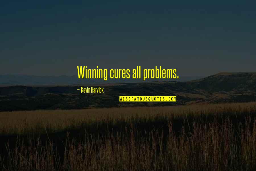 Famous Blanche Quotes By Kevin Harvick: Winning cures all problems.