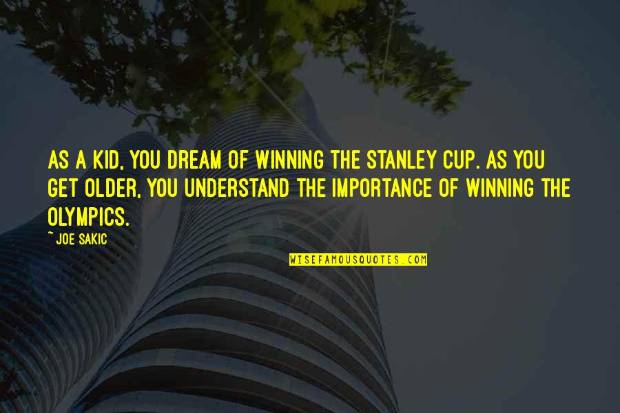 Famous Child Labour Quotes By Joe Sakic: As a kid, you dream of winning the