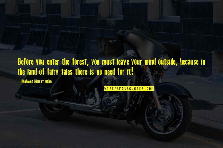 Famous Corrections Quotes By Mehmet Murat Ildan: Before you enter the forest, you must leave Famous Corrections Quotes By Mehmet Murat Ildan: Before you enter the forest, you must leave