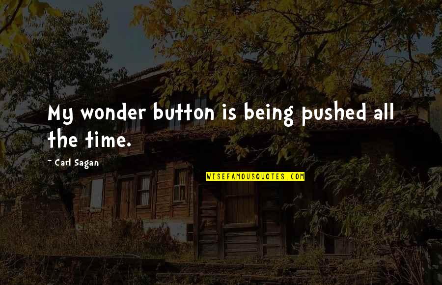 Famous Dmx Quotes By Carl Sagan: My wonder button is being pushed all the